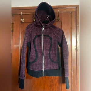 lululemon athletica Womens Sweater Jacket in Purple and Black